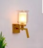 Hylton Single Light Amber Glass Wall Light