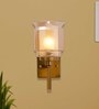 Hylton Single Light Amber Glass Wall Light