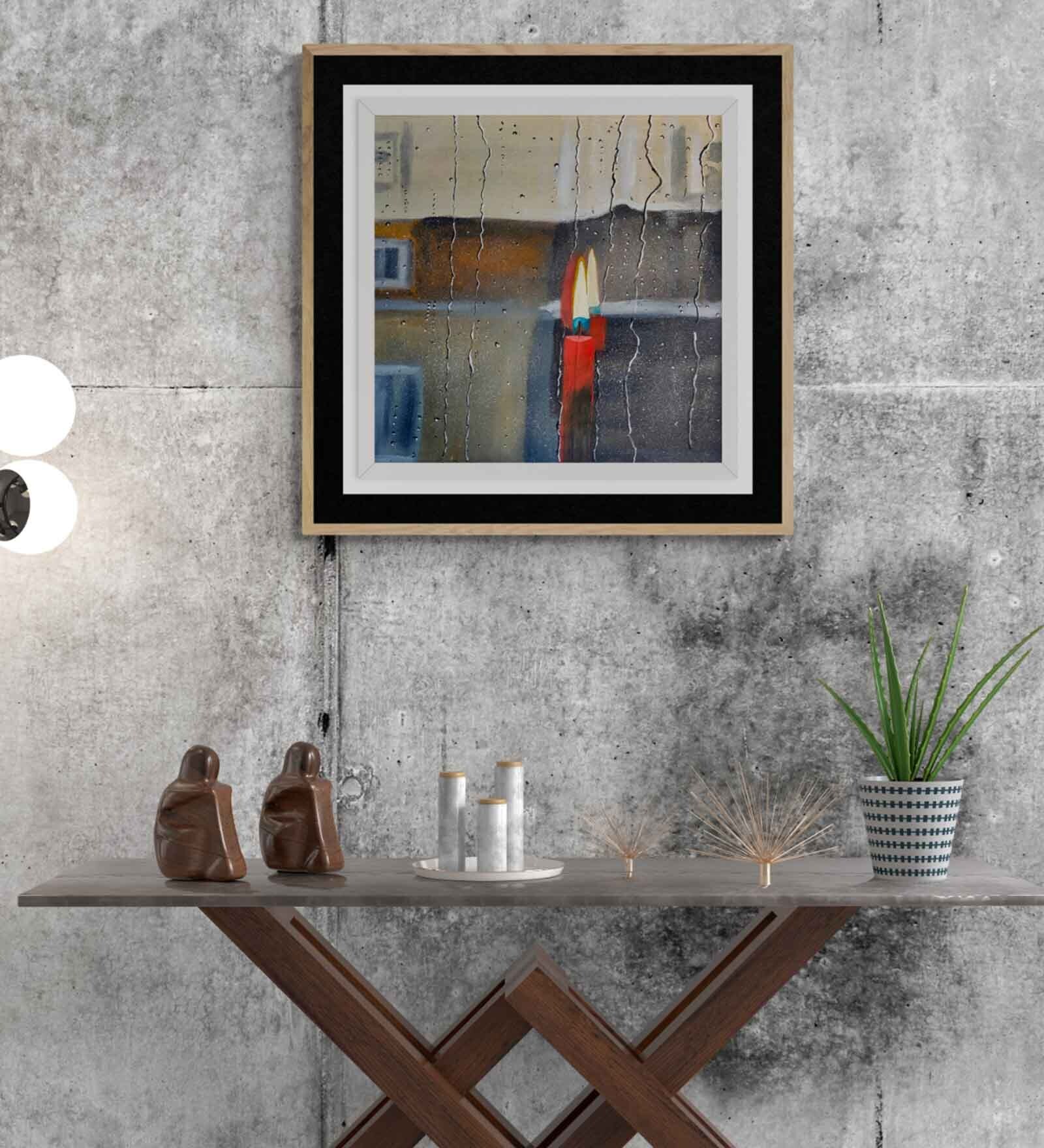 I Melted Handmade Acrylic Paint On Canvas Unframed