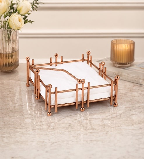 Rose Gold I Ball Tissue Holder