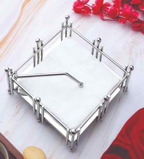 I Ball Tissue Holder Silver