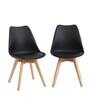 I Classic Zeta Iconic Chair (Set of 2) on Black Colour
