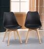 I Classic Zeta Iconic Chair (Set of 2) on Black Colour
