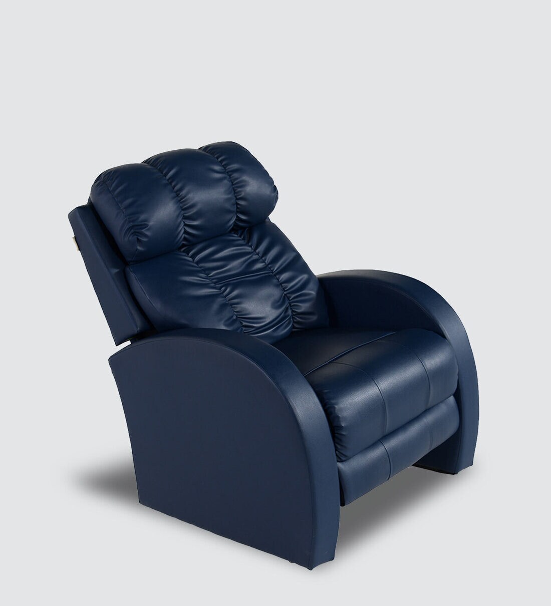 Buy Lan Leatherette Manual 1 Seater Recliner in Blue Colour at 20 OFF