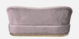 Ibiza Velvet 3 Seater Sofa in Light Purple Colour