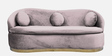 Ibiza Velvet 3 Seater Sofa in Light Purple Colour