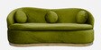 Ibiza Velvet 3 Seater Sofa in Lime Green Colour