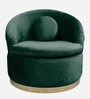 Ibiza Velvet 1 Seater Sofa in Dark Green Colour