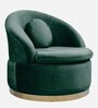 Ibiza Velvet 1 Seater Sofa in Dark Green Colour
