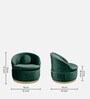 Ibiza Velvet 1 Seater Sofa in Dark Green Colour