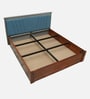 Ibiza Sheesham Wood King Size Bed In Honey Oak Finish With Box Storage