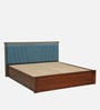 Ibiza Sheesham Wood King Size Bed In Honey Oak Finish With Box Storage