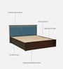 Ibiza Sheesham Wood King Size Bed In Provincial Teak Finish With Box Storage
