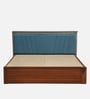 Ibiza Sheesham Wood Queen Size Bed In Honey Oak Finish With Box Storage