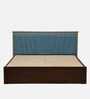 Ibiza Sheesham Wood Queen Size Bed In Provincial Teak Finish With Box Storage