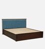 Ibiza Sheesham Wood Queen Size Bed In Provincial Teak Finish With Box Storage