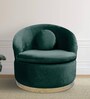 Ibiza Velvet 1 Seater Sofa in Dark Green Colour