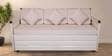 Icerag Pull-Out Sofa Cum Bed with Storage in Matte Ivory Finish