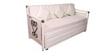 Icerag Pull-Out Sofa Cum Bed with Storage in Matte Ivory Finish
