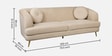Icon 3 Seater Sofa In Almond Beige Colour