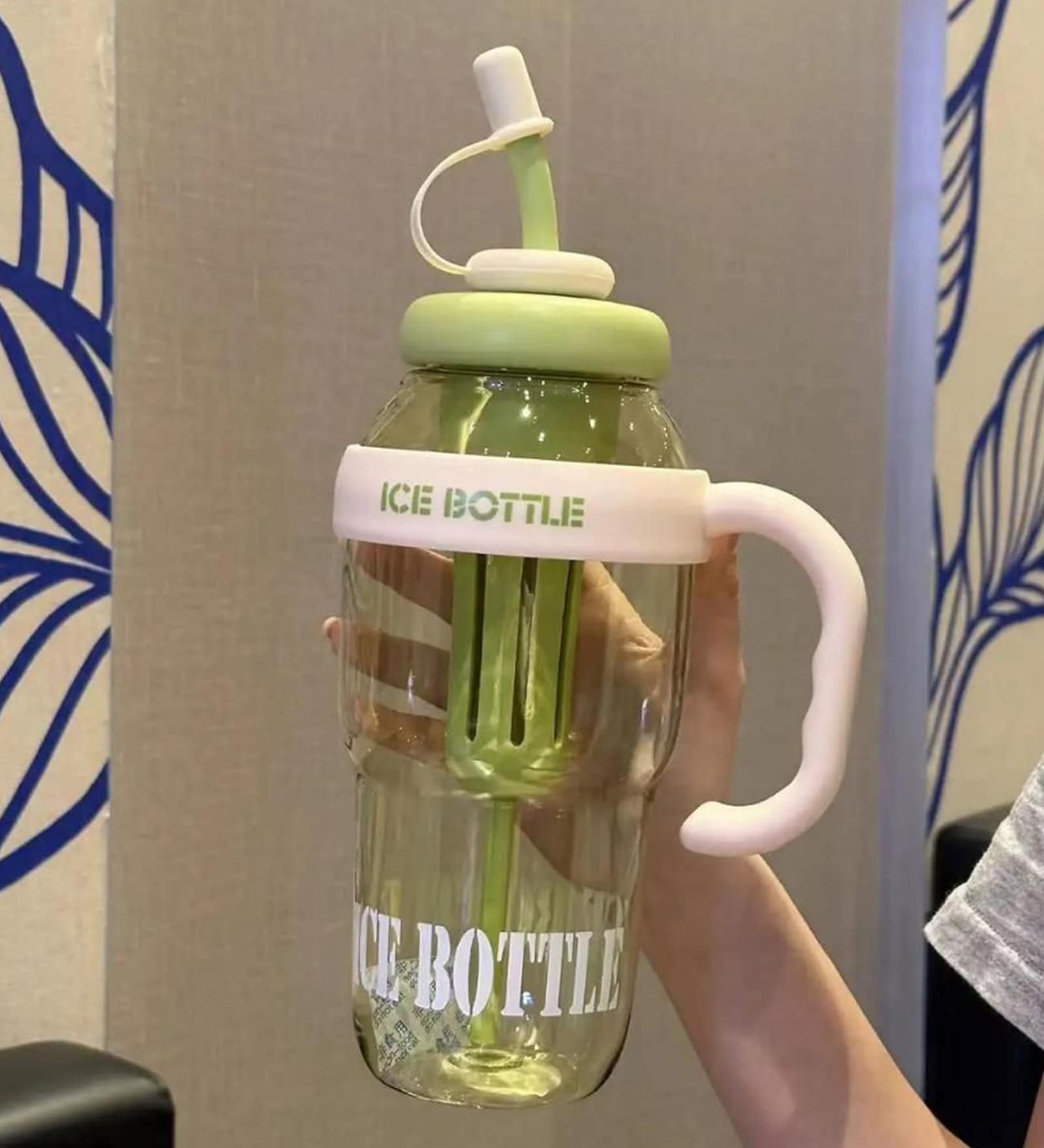 IceCream Shape Green Bottle