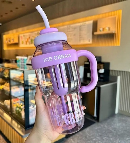 IceCream Shape Purple Bottle