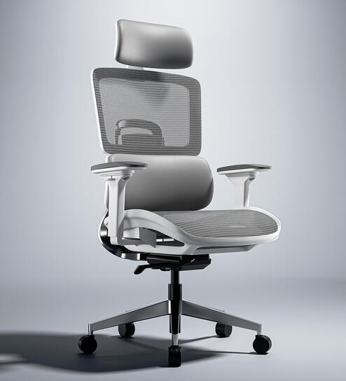Icon Pro Korean Mesh High Back Office Chair In White Colour