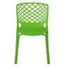 Ice Plastic Cafe Chairs in Green Colour (Set Of 2)