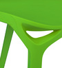 Ice Plastic Cafe Chairs in Green Colour (Set Of 2)
