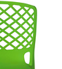 Ice Plastic Cafe Chairs in Green Colour (Set Of 2)