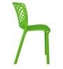Ice Plastic Cafe Chairs in Green Colour (Set Of 2)
