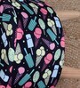 Ice Cremica Printed Puffy Stool in Multi Colour