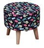 Ice Cremica Printed Puffy Stool in Multi Colour