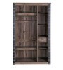 Iconic 3 Door Wardrobe in Oak Finish