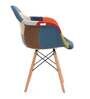 Iconic Fabric Iconic Chair with Arms in Multi Colour