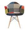 Iconic Fabric Iconic Chair with Arms in Multi Colour