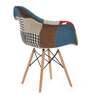 Iconic Fabric Iconic Chair with Arms in Multi Colour