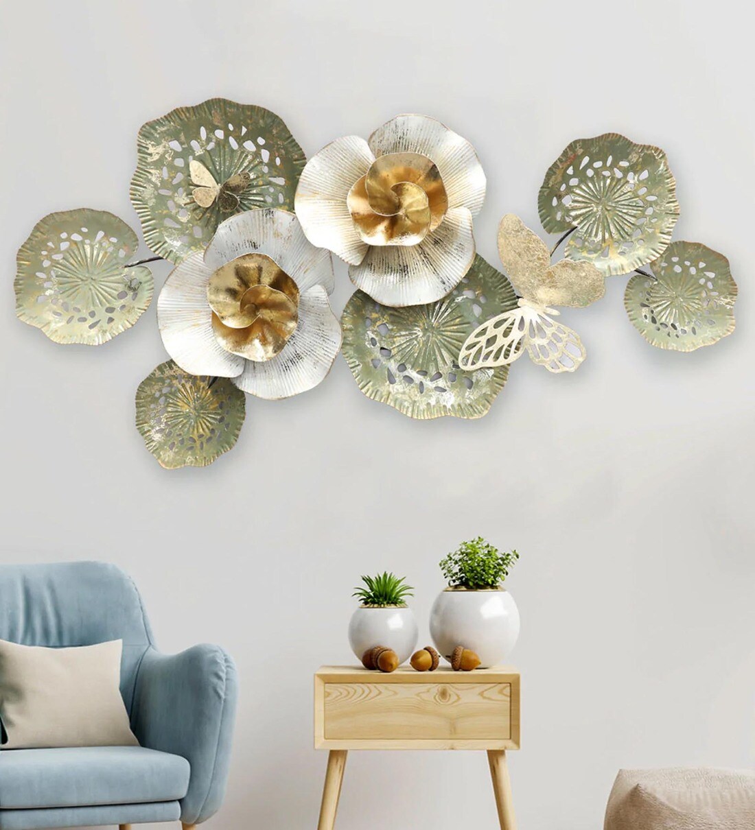 Buy Idyllic Fantasy Abstract Metal Wall Art in Multicolour by Dekor