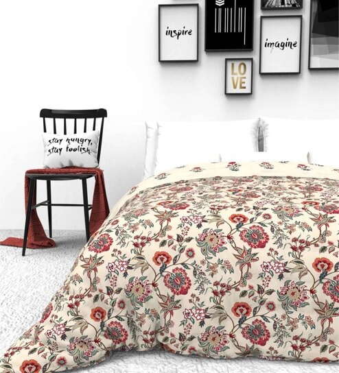 Mughal Bagh Reversible Ac Comforter Double Bed 225Cmx250Cm
