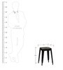 Iero Metal Stool in Black Colour