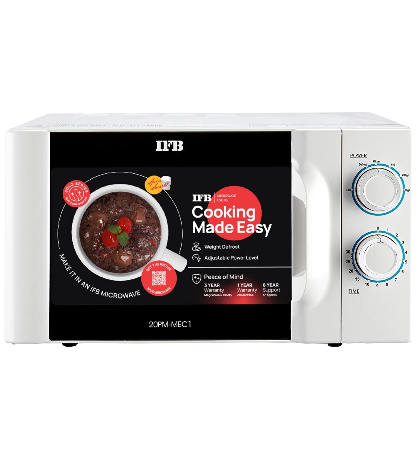 IFB 20 L Solo Microwave Oven (20PM-MEC1, White)