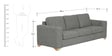 Iganzio Three Seater Sofa in Ash Brown Colour