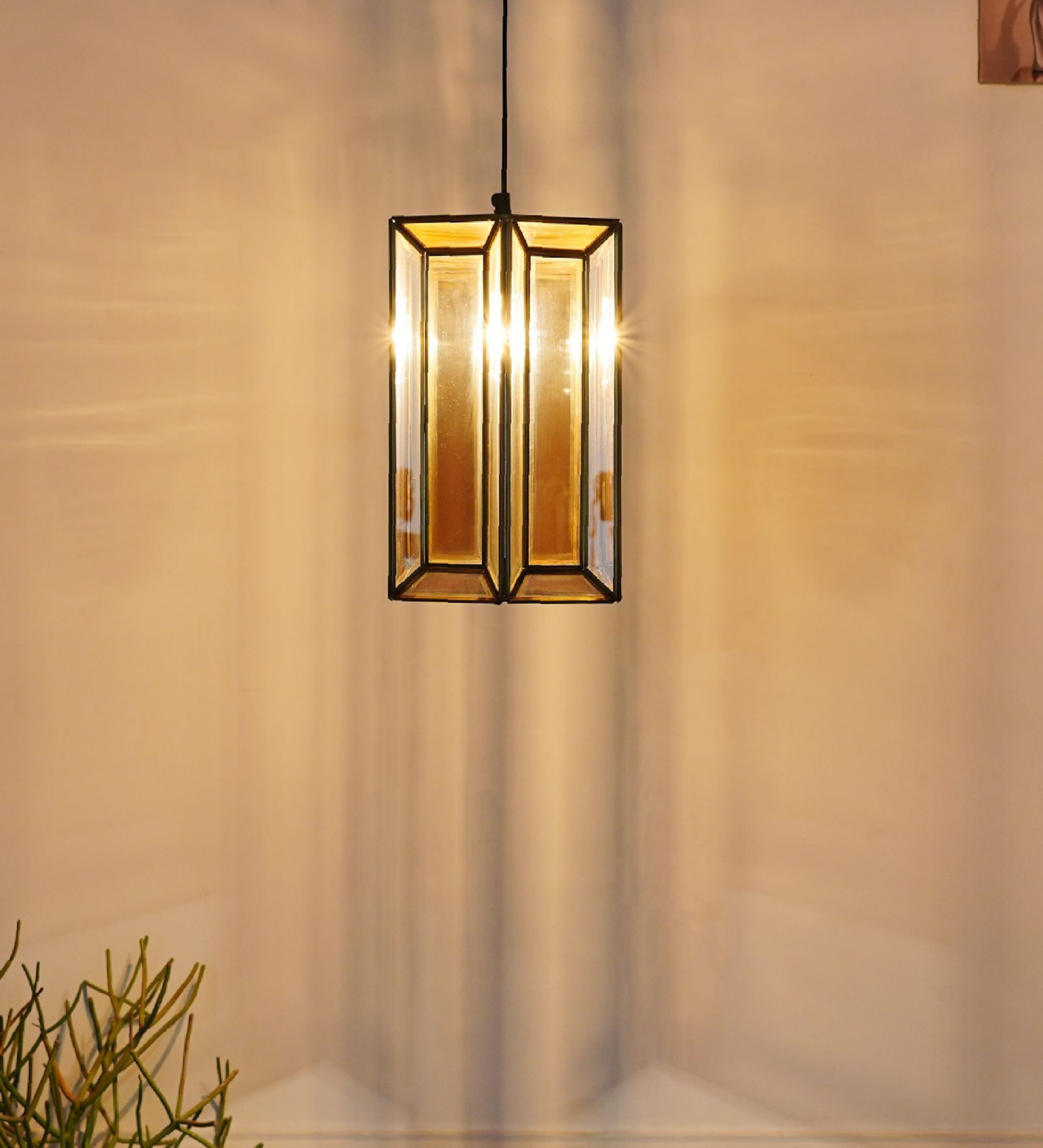 Igor Single Light Ceiling Pendant in Brass Finish