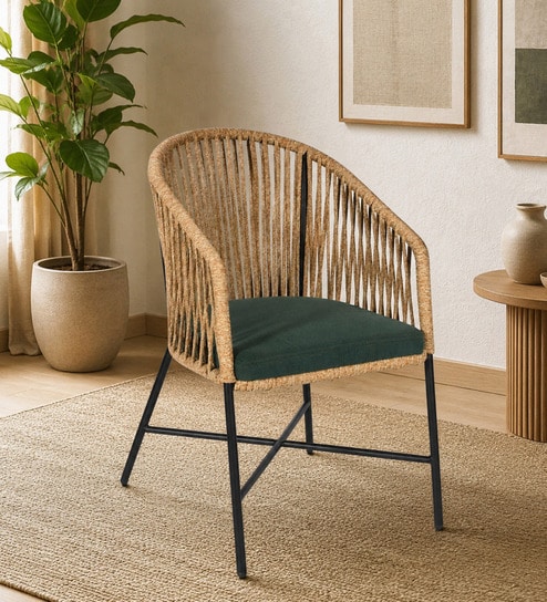 Ignaz Outdoor Chair In Metallic Blue Colour-image-5