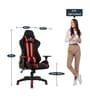 Defender Fabric Gaming Chair in Red Colour