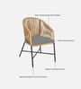 Ignaz Outdoor Chair In Metallic Grey Colour Ignaz Outdoor Chair In Metallic Grey Colour