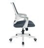 Ignis Medium Back Ergonomic Chair in Grey & White Colour