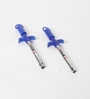 Ignite Blue Stainless Steel Gas Lighter (Set Of 2)