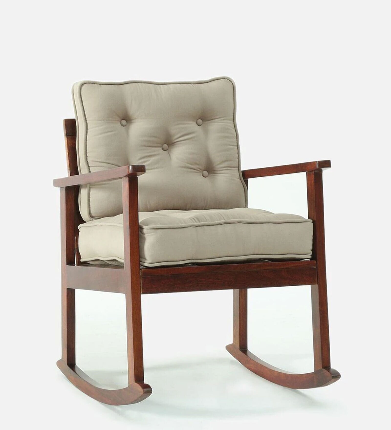 Liverpool Solid Wood Rocking Chair in Honey Oak Finish