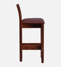 Iha Sheesham Wood Bar Stool In Honey Oak Finish